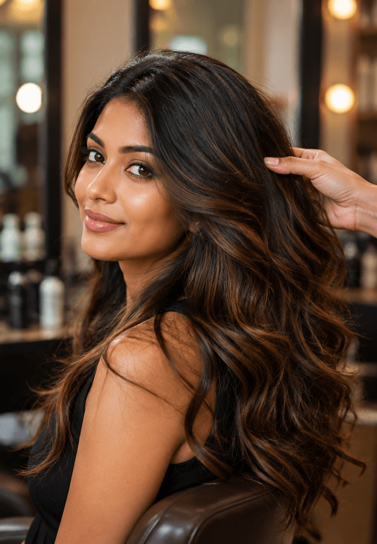 Hair colour and highlights